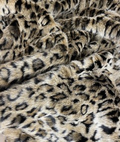 Close up image of Wildcat faux fur fabric