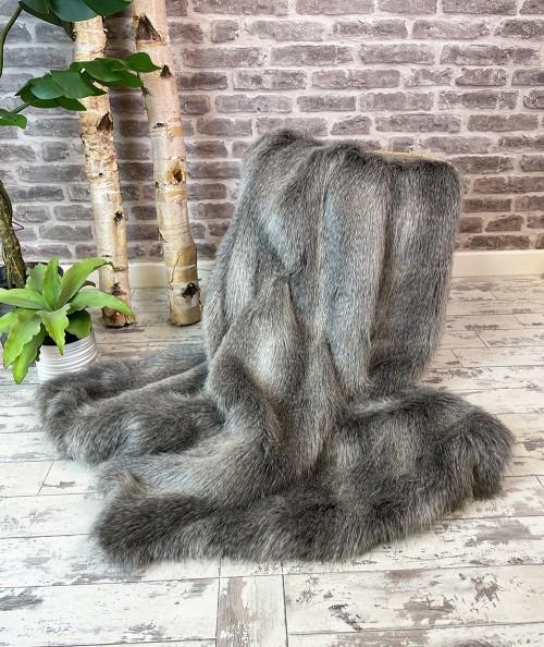 Luxury Marmoset faux fur throw