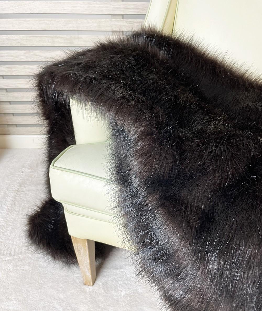 Hazelwood faux fur throw