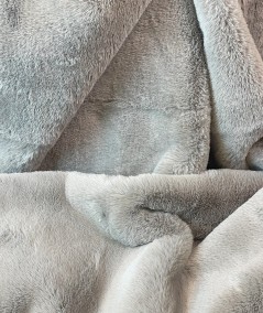 Close up image of Chelsea Taupe faux fur fabric