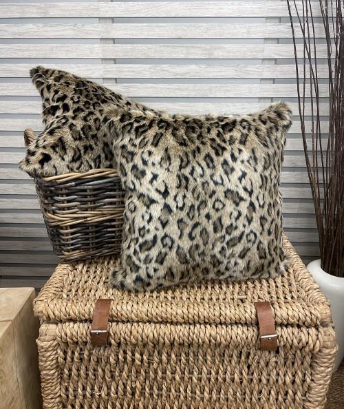 Spotted Wildcat fur cushions or cushion covers