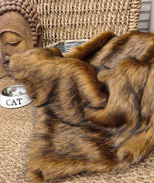 Luxury Tamarin Faux Fur Cat Blanket