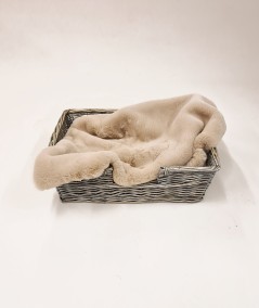 Chelsea Sandstone Fur Cat Blanket