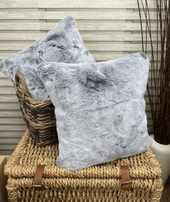 Two tone luxury faux fur cushion covers