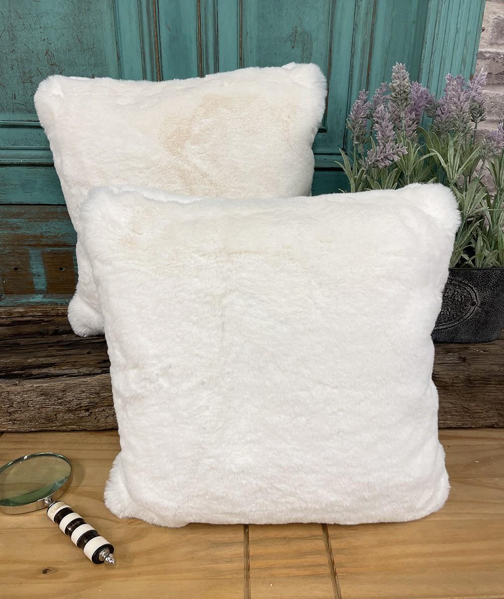 Chelsea Cream Faux Fur Cushions