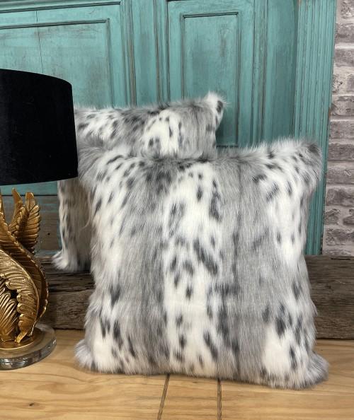 Spotted Lynx Faux Fur Cushion Covers