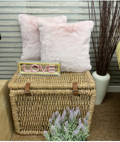 Chelsea Pink Faux Fur Cushions