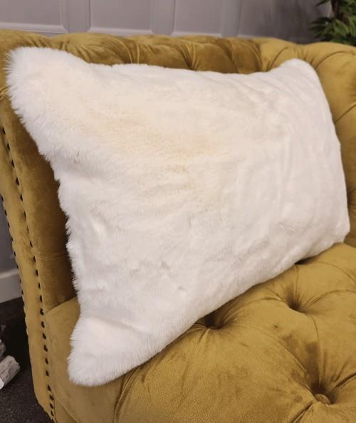 Chelsea Cream Rectangular Fur Cushion Covers