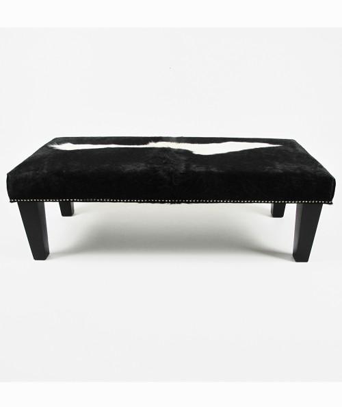 Extra Large Black & White Footstool 309