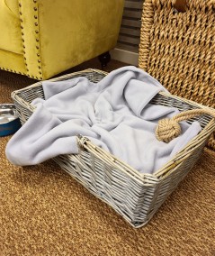 Light Grey Fleece Pet Blanket