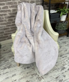 Alpine Rabbit Faux Fur Throw