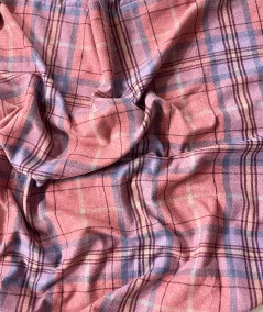 Red Tartan Check Fabric