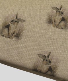 Close up image of the small rabbit print reverse option