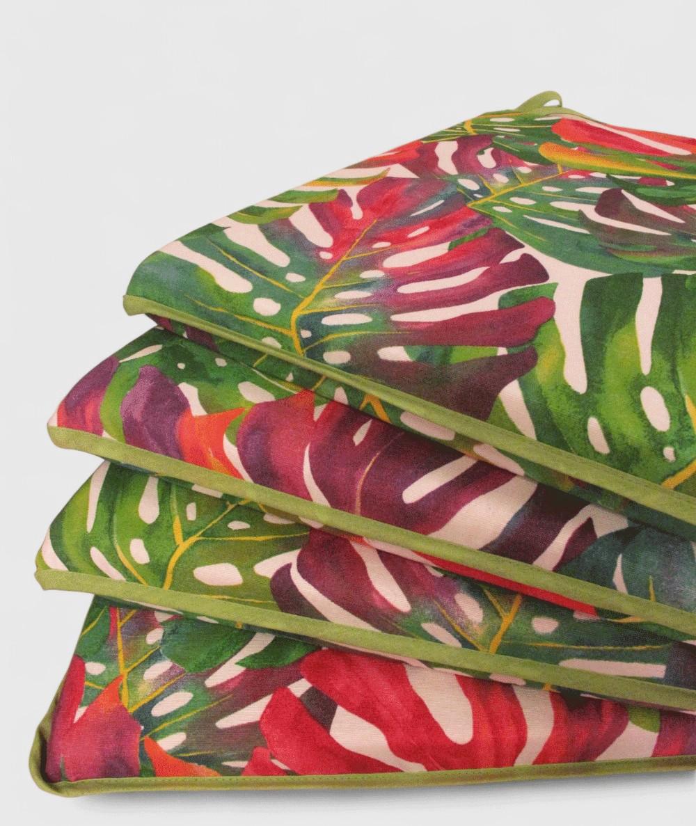 Tropical Leaves Tapered Seat Pads