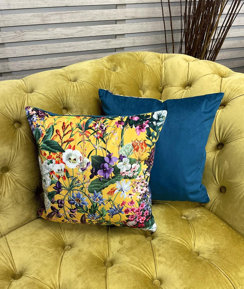 Midsummer Reversible Velvet Cushion