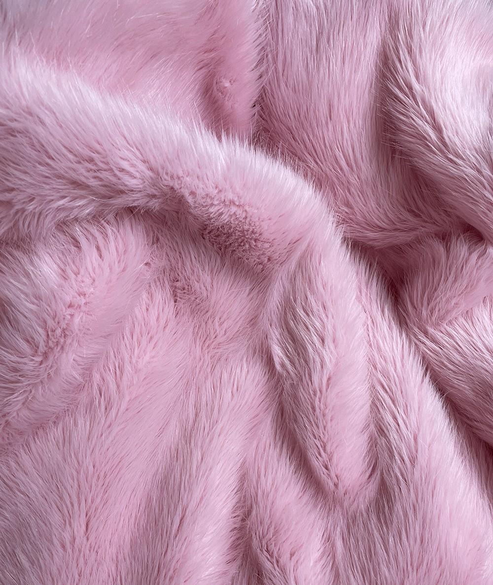 Candy pink faux fur craft fabric