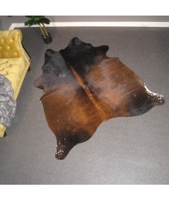 Large Brown and Tan Cowhide Rug CR00143