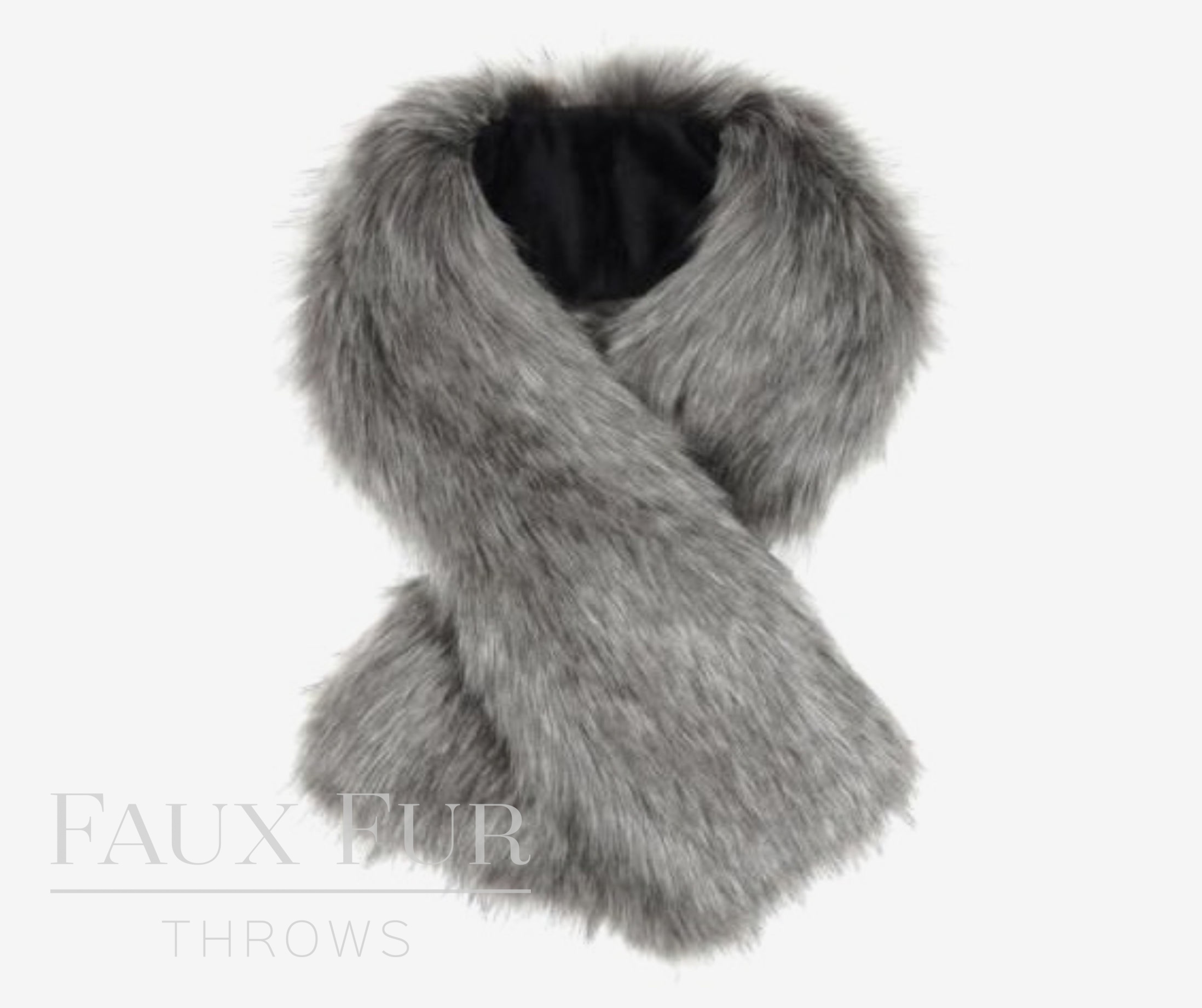 Faux Fur Fashion Accessories in Lady Grey Fabric