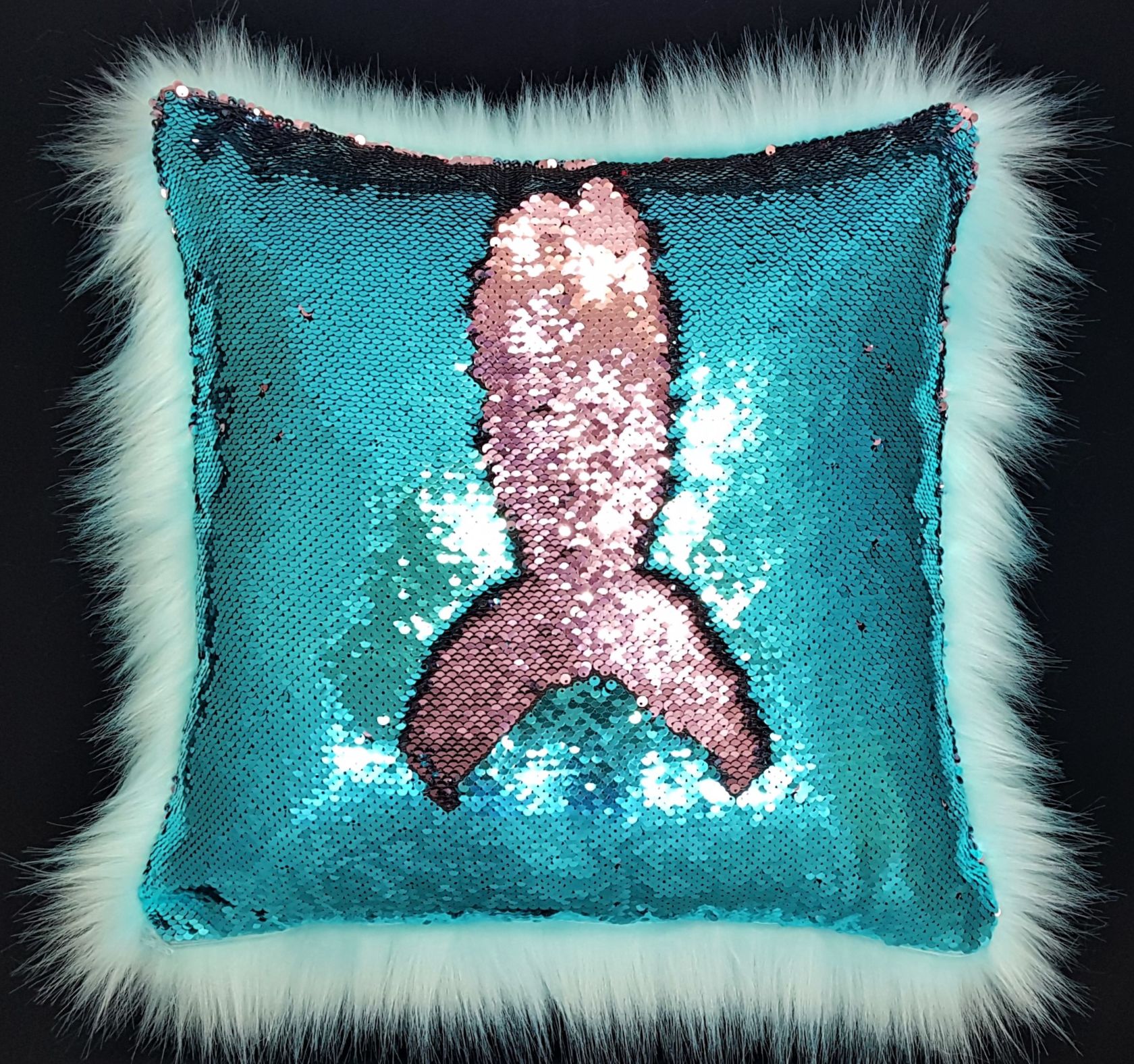 Pink and clearance turquoise cushions